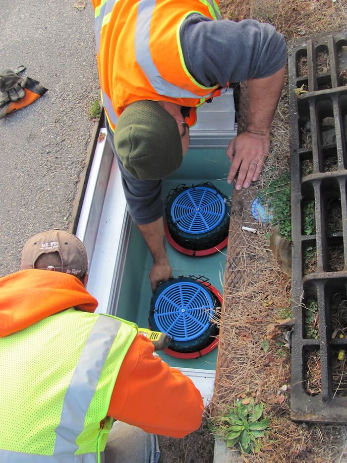 treating stormwater with catch basins