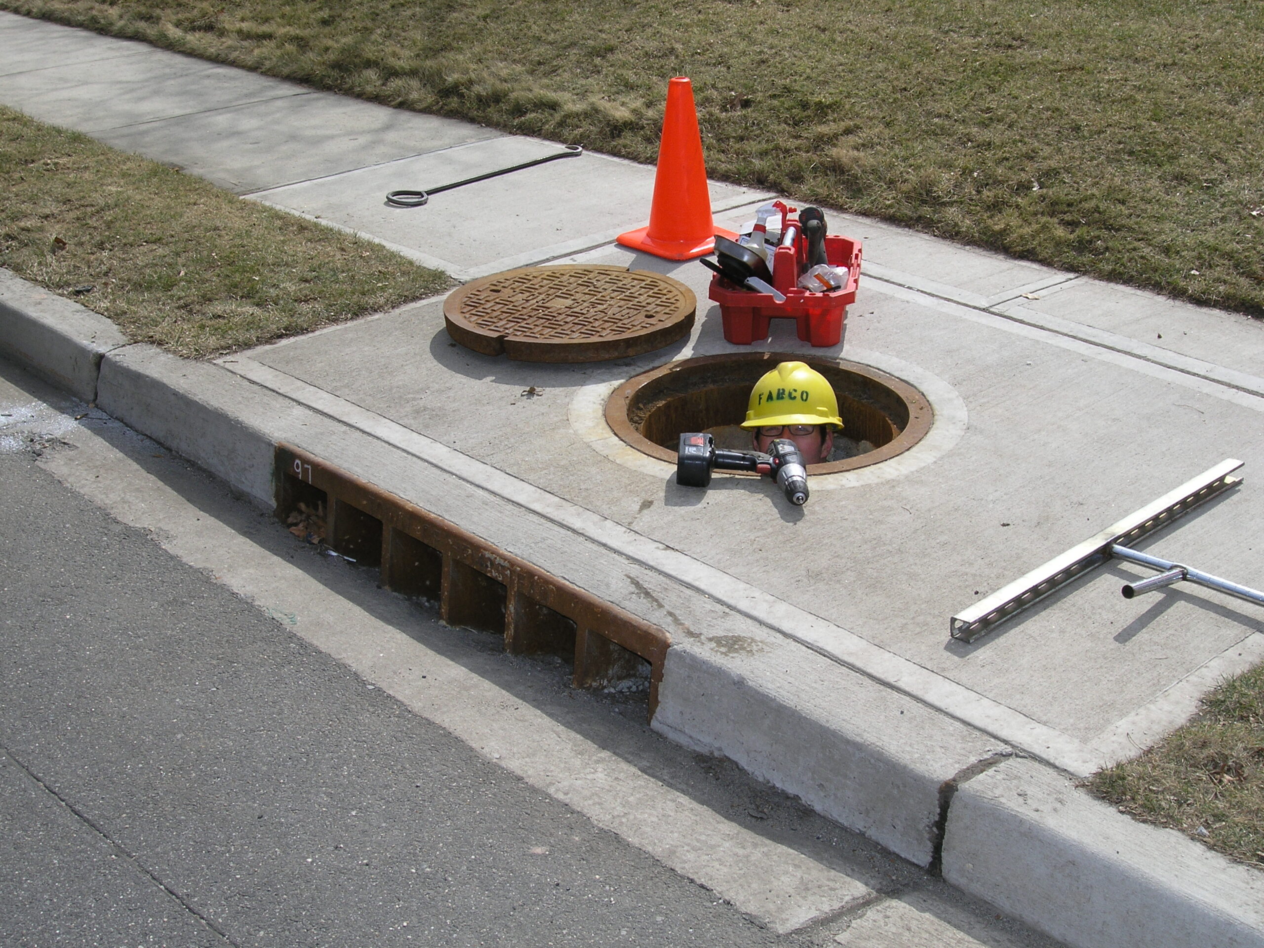 Some Open Curb Throats will have a grate or some bars in place at the front of the opening. Some of these grate or bars can easily be removed and put back in place in need be for installation purposes while some are permanently installed. Provided this information is critical to the design and installation of devices for some inlets.