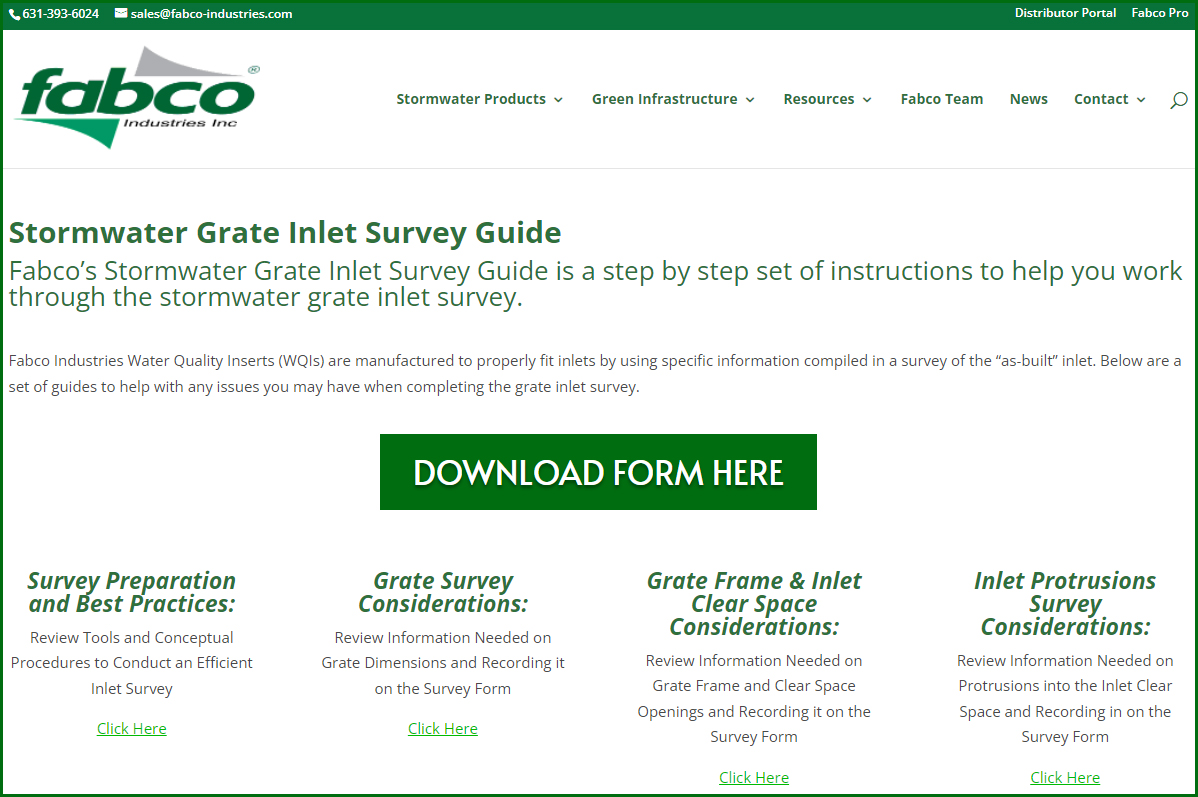 new inlet survey guides hub page example