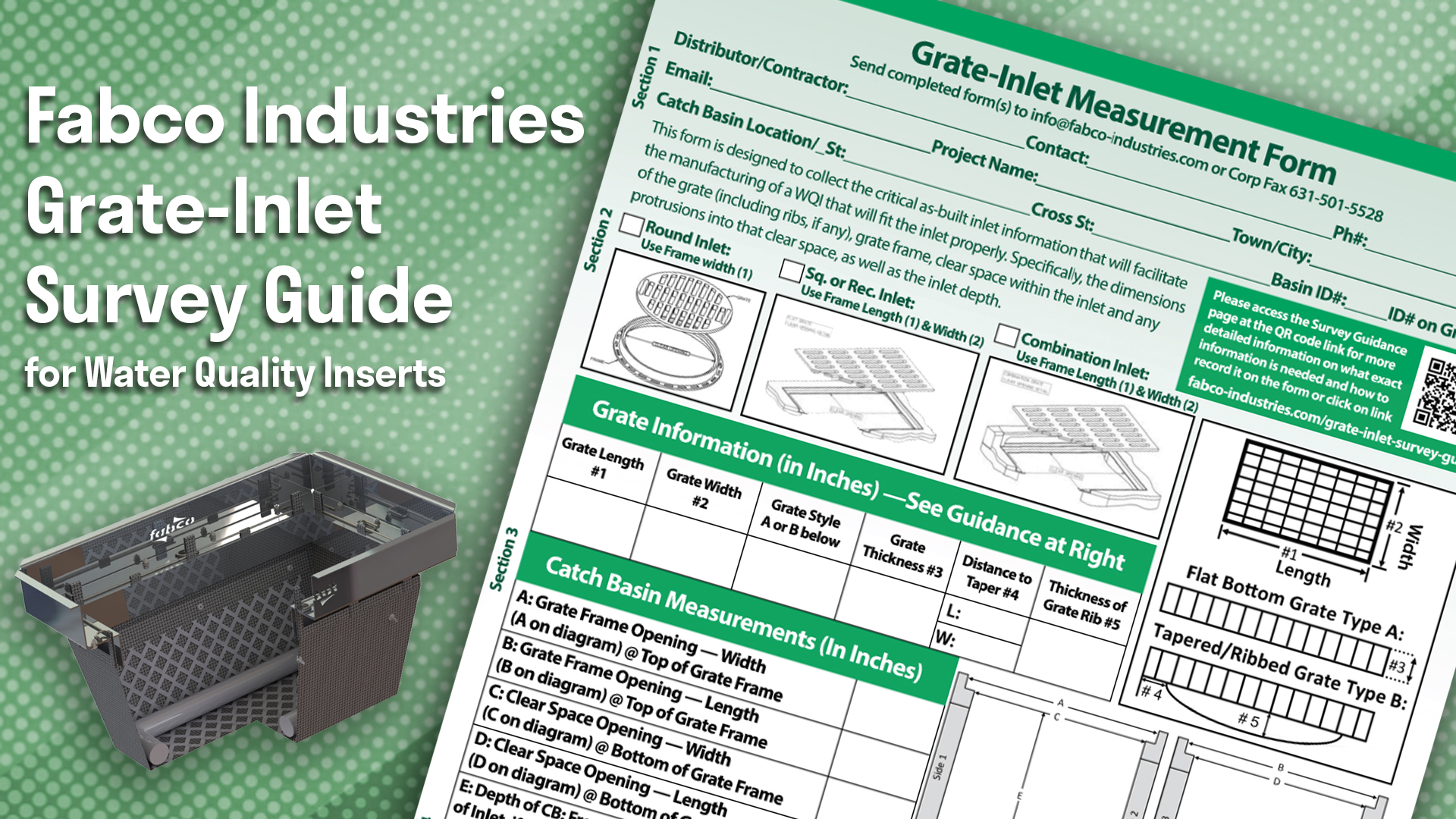 Grate Inlet Survey Form Guide