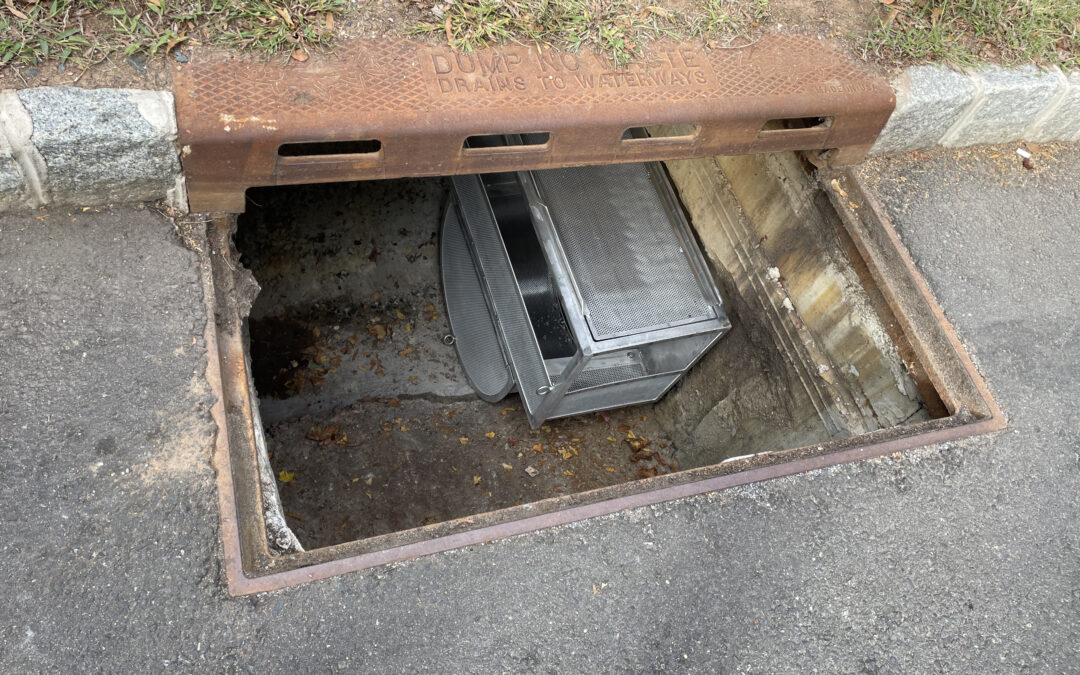 fabco industries flowline installed in catch basin